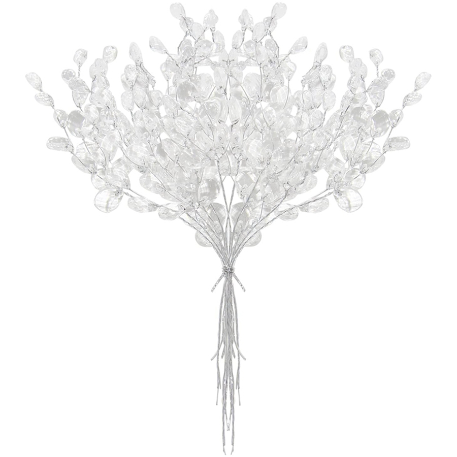 Supply For Florist - Gocciolina d'acqua acrilica di cristallo bianco
