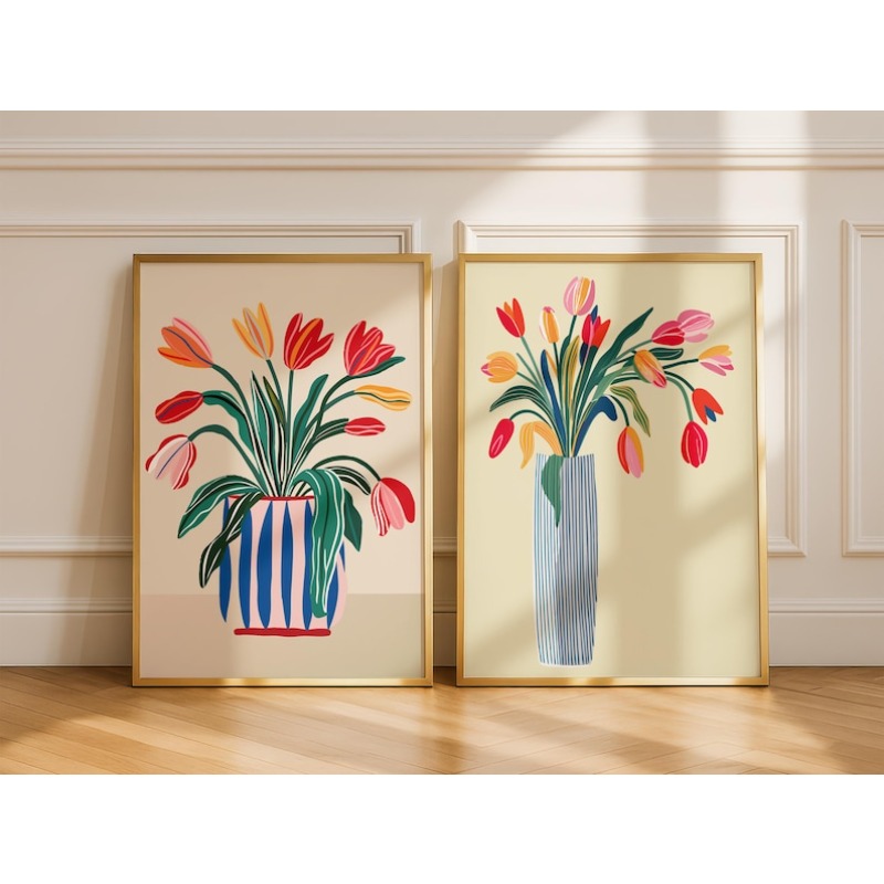 Florist Supply Vases - 2 pezzi di decorazioni murali su