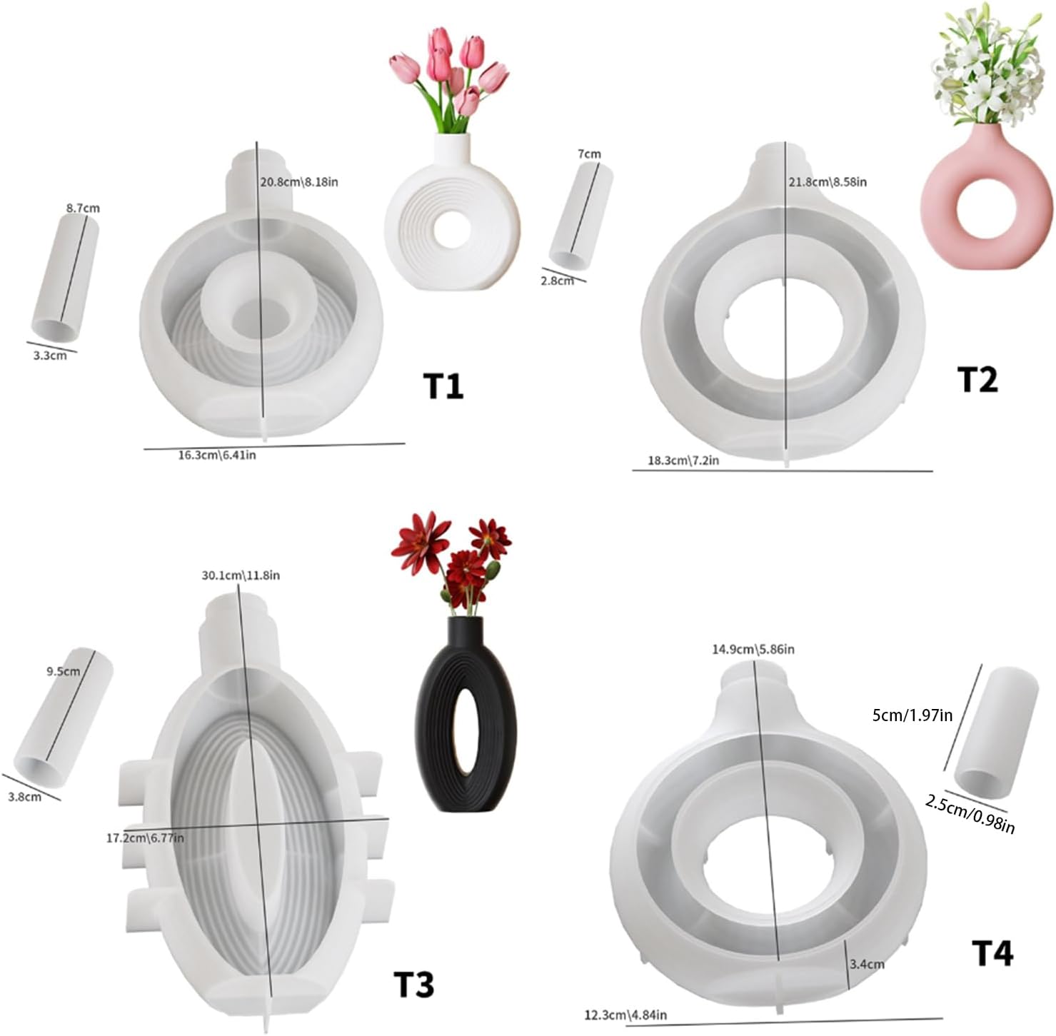 Stampo in Silicone per Vasi, S - Florist Supply Vases recensione e prezzo