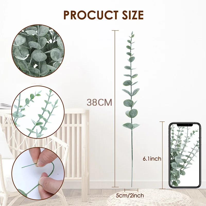 10 pz 38 cm Steli di Eucalipto - Florist Supply Bulk recensione e prezzo