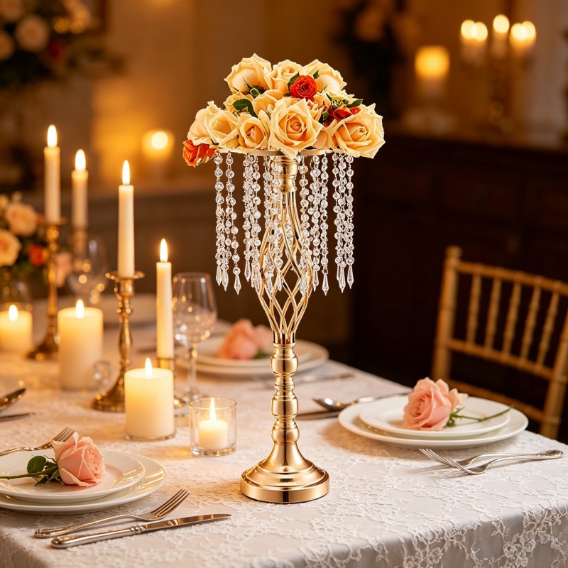Elegante Portafiori Alto in Cr - Florist Supply Vases recensione e prezzo