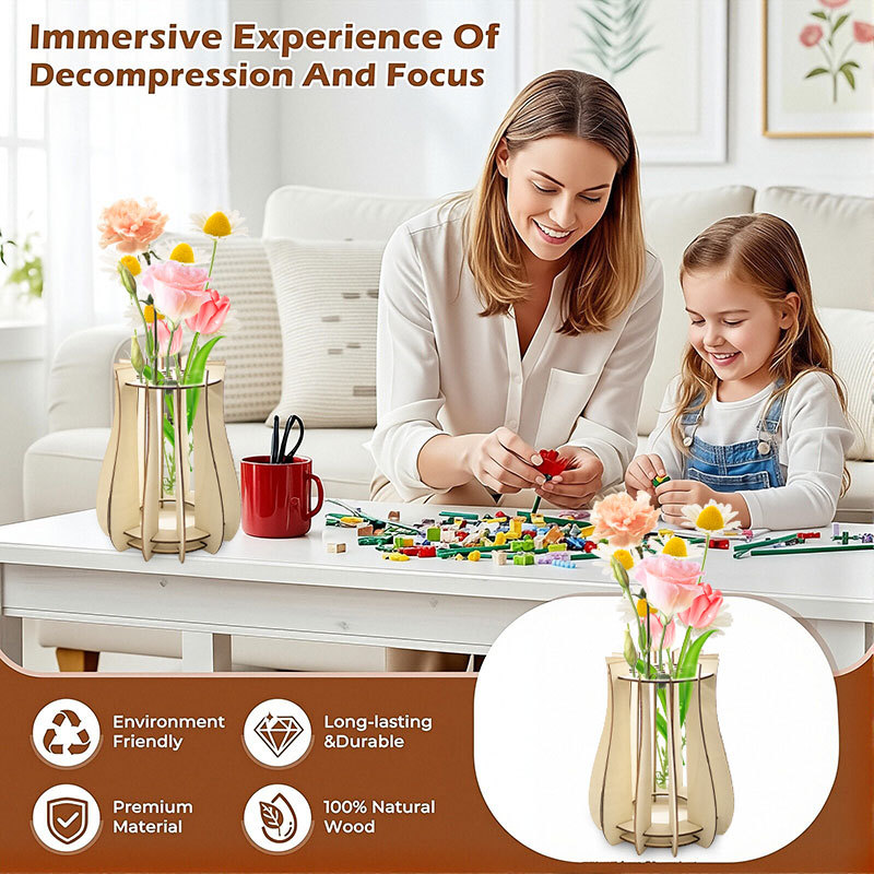 Vaso Puzzle in Legno per Bouqu - Florist Supply Vases recensione e prezzo