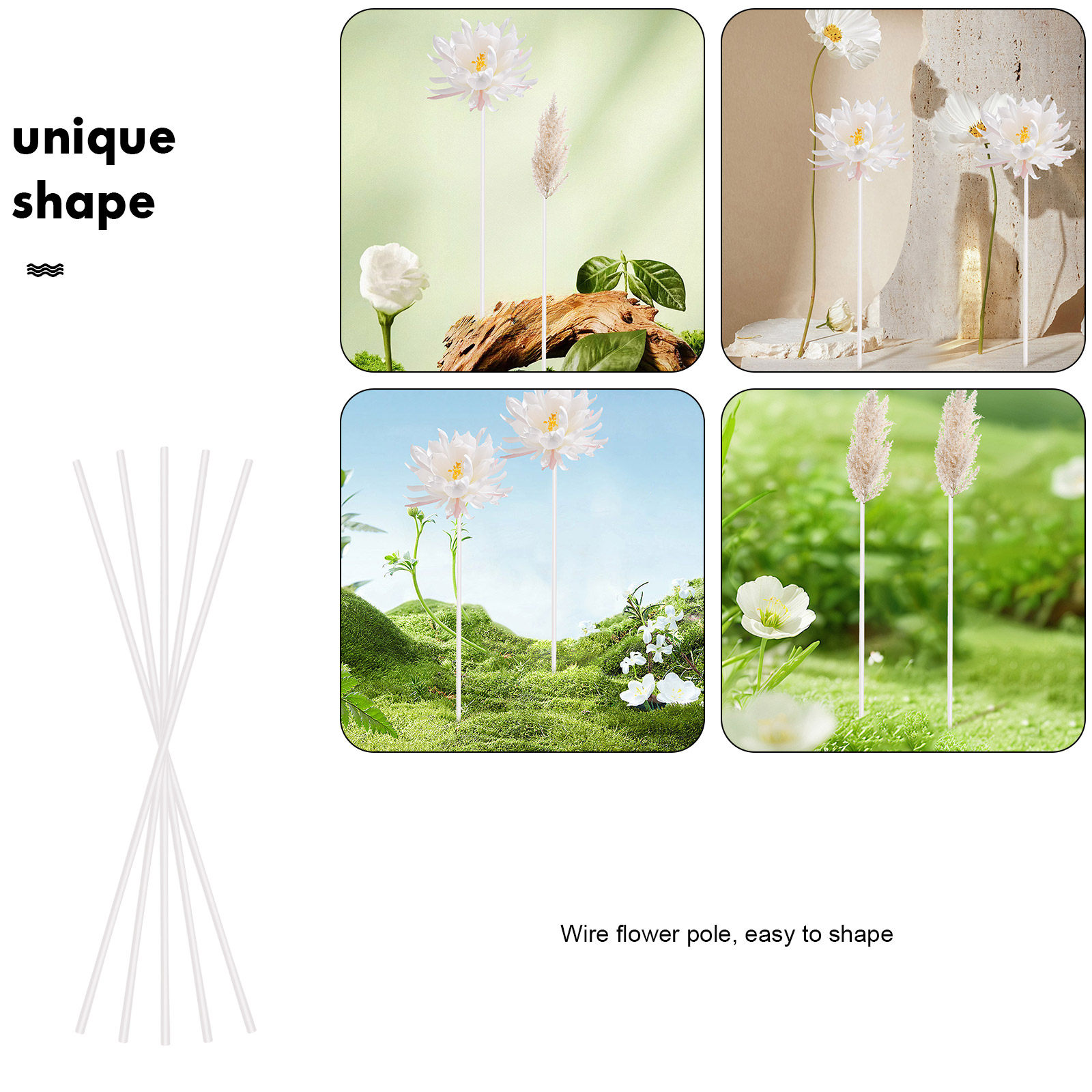 40 pezzi di steli in filo meta - Wire Stem Florist recensione e prezzo