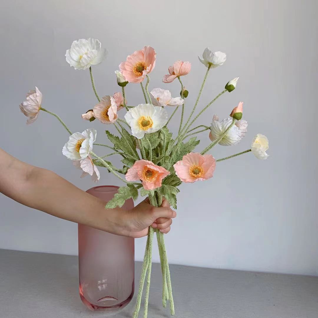 Fiori di seta di papavero fint - Florist Supply Bulk recensione e prezzo